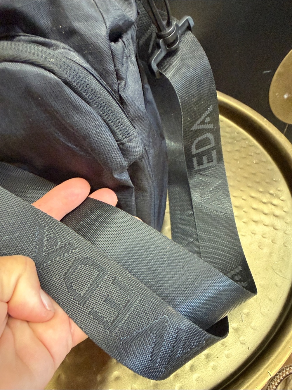 AVEDA Sling-Black Ripstop Drawstring Bag - Picture 4 of 11